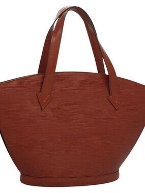 LOUIS VUITTON Epi Saint Jacques Hand Bag Brown M52263 LV Auth BA1346